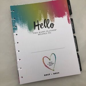 Happy Planner Vertical  Extra Pages 2017-2018